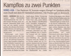 NÖN 2011, KW 47: Donic-Liga: Sierndorf gegen Baden